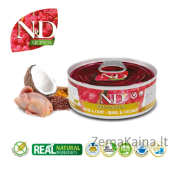 FARMINA N&D CAT QUINOA QUAIL&COCONUT ADULT 80g