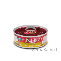 FARMINA N&D CAT QUINOA QUAIL&COCONUT ADULT 80g