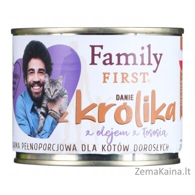 FamilyFirst Danie z królikiem adult 200g 2