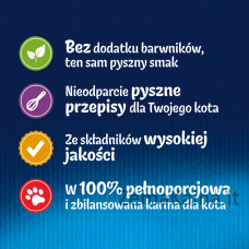 Felix Fantastic Duo mėsa - jautiena ir paukštiena, vištiena ir kinrožė, ėriena ir veršiena, kalakutiena ir kepenys - 4 x 85g