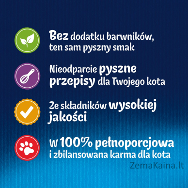 Felix Fantastic Duo mėsa - jautiena ir paukštiena, vištiena ir kinrožė, ėriena ir veršiena, kalakutiena ir kepenys - 4 x 85g 1