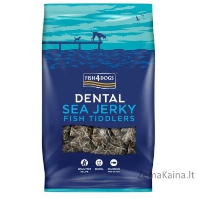 FISH4DOGS Dental Sea Jerky Fish Tiddlers - skanėstas šuniui - 575g