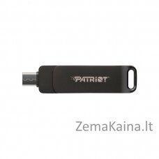 Flashdrive PATRIOT Rage R550 512GB 100 MB/S USB A+C Pasukamas dizainas (PE512GR550DSAD) Juoda