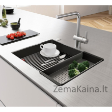FRANKE Kanon KNG 110-52 juoda matinė kriauklė