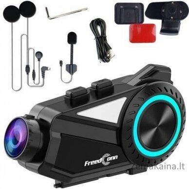 FREEDCONN R3 MOTORBIKE INTERCOM WITH VIDEO RECORDER 1