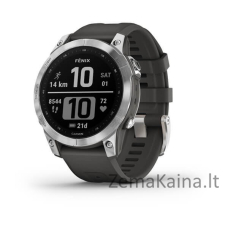 Garmin fenix 7 3,3 cm (1.3") MIP 47 mm Skaitmeninis 260 x 260 pikseliai Lietimui jautrus ekranas Sidabras „Wi-Fi“ GPS (palydovinis)