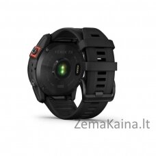 Garmin Fenix 7X Solar Black, Silicone, Wi-Fi, GPS išmanusis laikrodis 010-02541-01