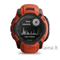 Garmin Instinct 2X Solar 2,79 cm (1.1") MIP 50 mm Skaitmeninis 176 x 176 pikseliai Lietimui jautrus ekranas Raudona GPS (palydovinis)