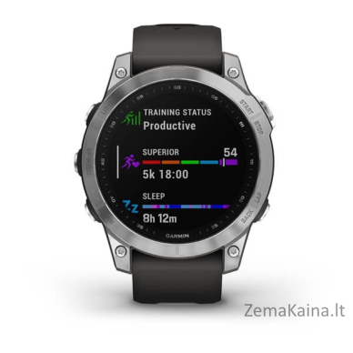 Garmin fenix 7 3,3 cm (1.3") MIP 47 mm Skaitmeninis 260 x 260 pikseliai Lietimui jautrus ekranas Sidabras „Wi-Fi“ GPS (palydovinis) 2