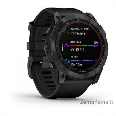 Garmin Fenix 7X Solar Black, Silicone, Wi-Fi, GPS išmanusis laikrodis 010-02541-01 4