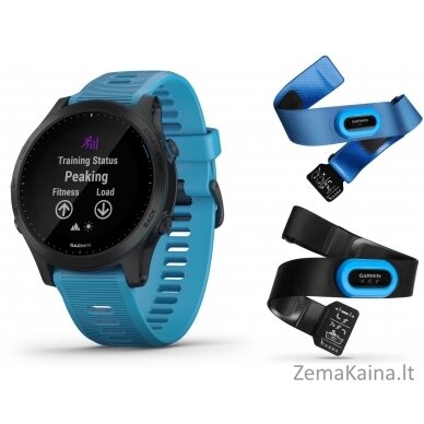 Garmin Forerunner 945 Blue/Gray with HRM-Tri and HRM-Swim straps