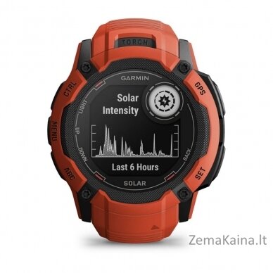 Garmin Instinct 2X Solar 2,79 cm (1.1") MIP 50 mm Skaitmeninis 176 x 176 pikseliai Lietimui jautrus ekranas Raudona GPS (palydovinis) 1