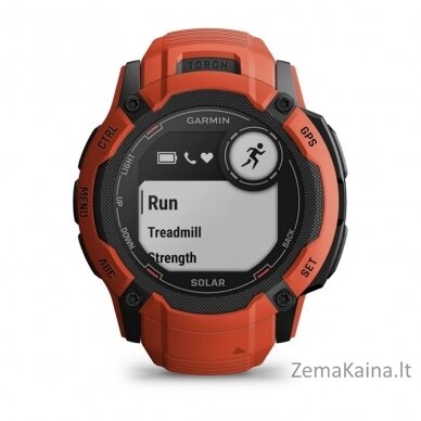 Garmin Instinct 2X Solar 2,79 cm (1.1") MIP 50 mm Skaitmeninis 176 x 176 pikseliai Lietimui jautrus ekranas Raudona GPS (palydovinis) 3