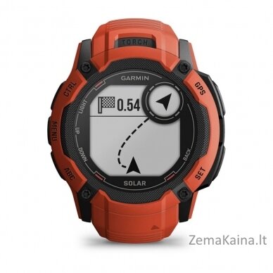 Garmin Instinct 2X Solar 2,79 cm (1.1") MIP 50 mm Skaitmeninis 176 x 176 pikseliai Lietimui jautrus ekranas Raudona GPS (palydovinis) 12