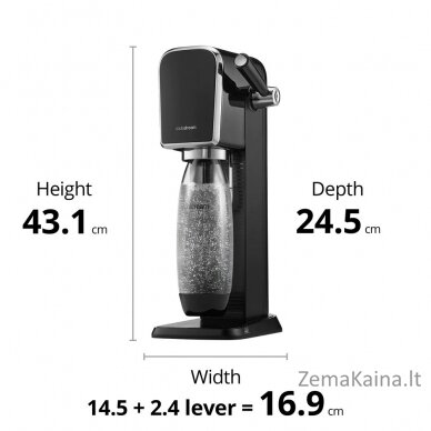 Gazuotų gėrimų gaminimo aparatas SodaStream Art Black 5