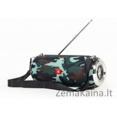 Gembird SPK-BT-17 nešiojamas Bluetooth garsiakalbis su FM radiju, camo