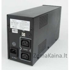 Gembird UPS-PC-850AP nepertraukiamo maitinimo resursai (UPS) „Line-Interactive“ 0,85 kVA 520 W 4 AC išvestis(ys / čių)