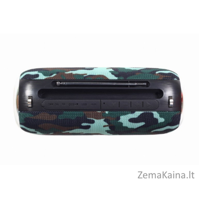 Gembird SPK-BT-17 nešiojamas Bluetooth garsiakalbis su FM radiju, camo 3