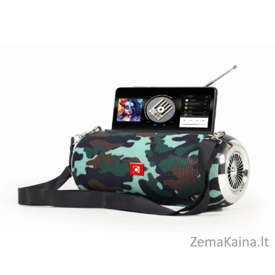 Gembird SPK-BT-17 nešiojamas Bluetooth garsiakalbis su FM radiju, camo 2