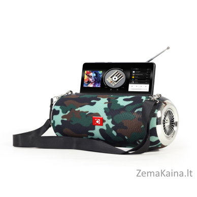 Gembird SPK-BT-17 nešiojamas Bluetooth garsiakalbis su FM radiju, camo 6