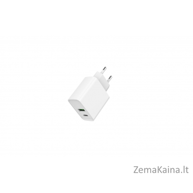 Gembird TA-UC-PDQC20-01-BK 2 prievadų 20 W maitinimo tiekimo USB C tipo greitasis įkroviklis, juodas 1