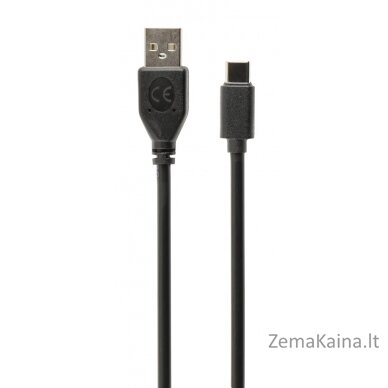 Gembird USB-A/USB-C, 1m USB kabelis USB 2.0 USB A USB C Juoda