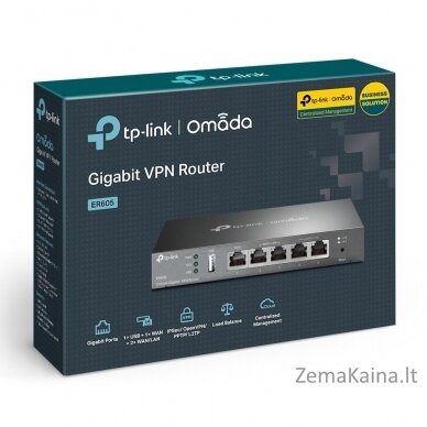 Gigabitinis VPN maršrutizatorius TP-LINK TL-ER605, 5 prievadai 9