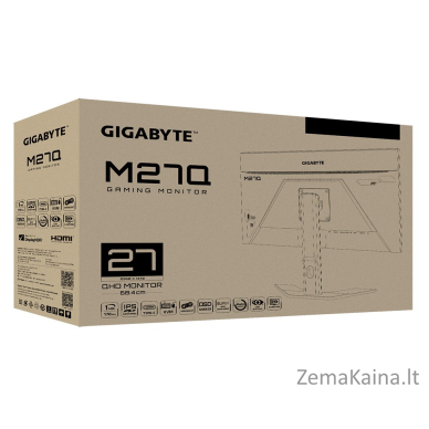 Gigabyte M27Q 68,6 cm (27") 2560 x 1440 pikseliai Quad HD LED Juoda 7