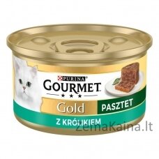 GOURMET Gold Rabbit - drėgnas kačių maistas - 85g