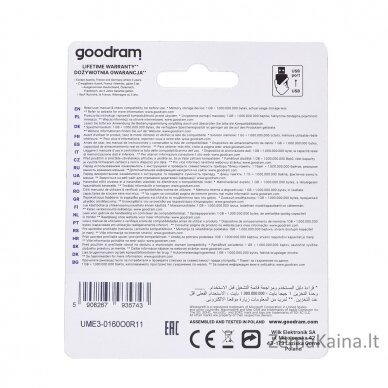 Goodram UME3-0160O0R1 USB atmintukas 16 GB USB A tipo 3.2 Gen 1 (3.1 Gen 1) Oranžinė 1