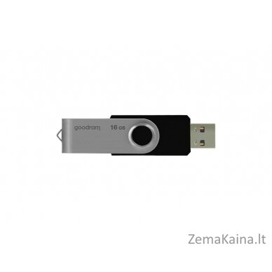 Goodram UTS2 USB atmintukas 16 GB USB A tipo 2.0 Juoda, Sidabras 3