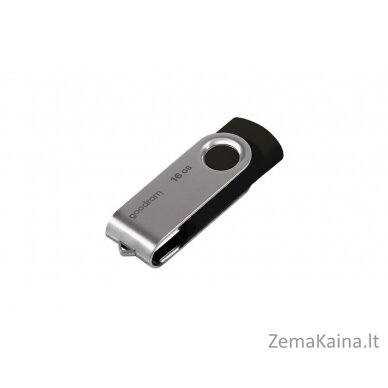 Goodram UTS2 USB atmintukas 16 GB USB A tipo 2.0 Juoda, Sidabras 2