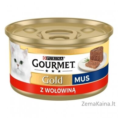 GOURMET Gold Beef - drėgnas kačių maistas - 85g 3