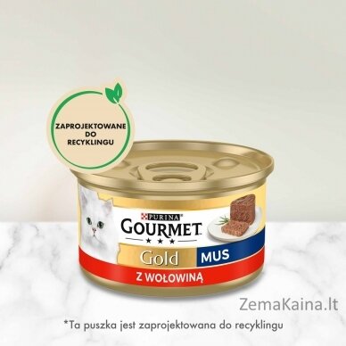 GOURMET Gold Beef - drėgnas kačių maistas - 85g 5