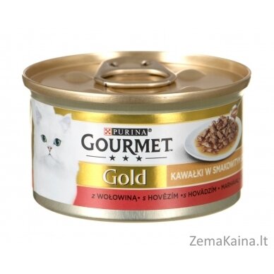 GOURMET Gold Sauce Delight Jautiena - šlapias kačių maistas - 85 g