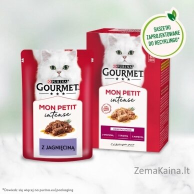 GOURMET Mon Petit Meat Mix - šlapias kačių maistas - 6 x 50 g 3