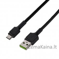 Green Cell KABGC23 USB kabelis USB 2.0 0,3 m USB A Micro-USB B Juoda