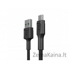 Green Cell KABGC23 USB kabelis USB 2.0 0,3 m USB A Micro-USB B Juoda