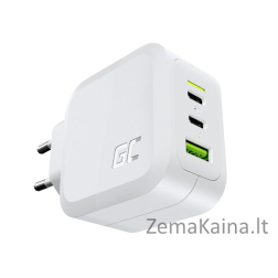 Green Cell CHARGC08W mobiliojo įrenginio kroviklis Ausinės, Internetinis kompiuteris, Išmanusis telefonas, Planšetinis kompiuteris Balta AC Spartusis įkrovimas Vidaus
