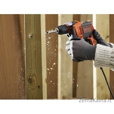 Gręžtuvas smūginis BEH550 / 550W, Black+Decker 1