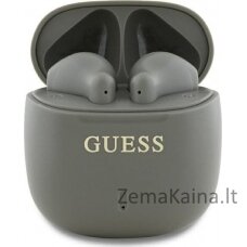 Guess Guess Bluetooth ausinės GUTWSJ14ESGE TWS + prijungimo stotelė taupe Spausdintas klasikinis logotipas