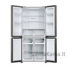 Haier HCR3818ENMD dviduris šaldytuvas-šaldiklis Pastatomi 467 L E Pilka