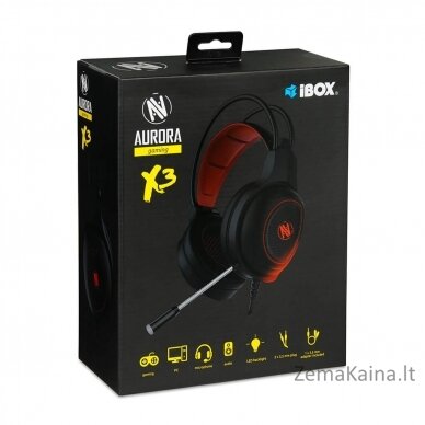 HEADSET I-BOX X3 GAMING, LED 4