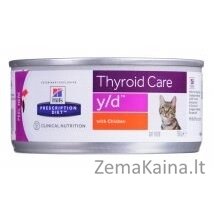 HILL'S PRESCRIPTION DIET Thyroid Care Feline y/d Šlapias kačių maistas Viščiukas 156 g 1