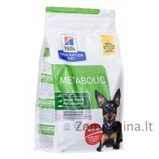 HILL'S PRESCRIPTION DIET Canine Metabolic Mini Sausas šunų maistas Viščiukas 1 kg