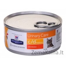 HILL'S PRESCRIPTION DIET Feline c/d Multicare Šlapias kačių maistas Viščiukas 156 g