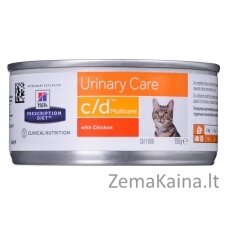 HILL'S PRESCRIPTION DIET Feline c/d Multicare Šlapias kačių maistas Viščiukas 156 g