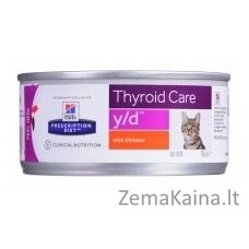 HILL'S PRESCRIPTION DIET Thyroid Care Feline y/d Šlapias kačių maistas Viščiukas 156 g