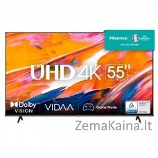 Hisense 55A6K televizorius 139,7 cm (55") 4K Ultra HD Smart TV „Wi-Fi“ Juoda 300 cd/m²