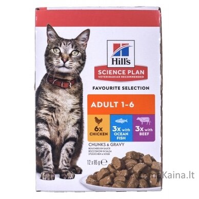 HILL'S Feline Adult Multipack Classic - saszetka 12x85g 2